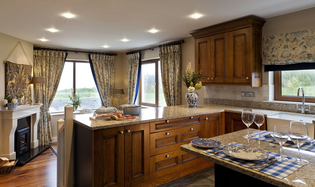Kitchen and living wing rebuilt for a family arriving twice a year — House, Waterville, Co. Kerry